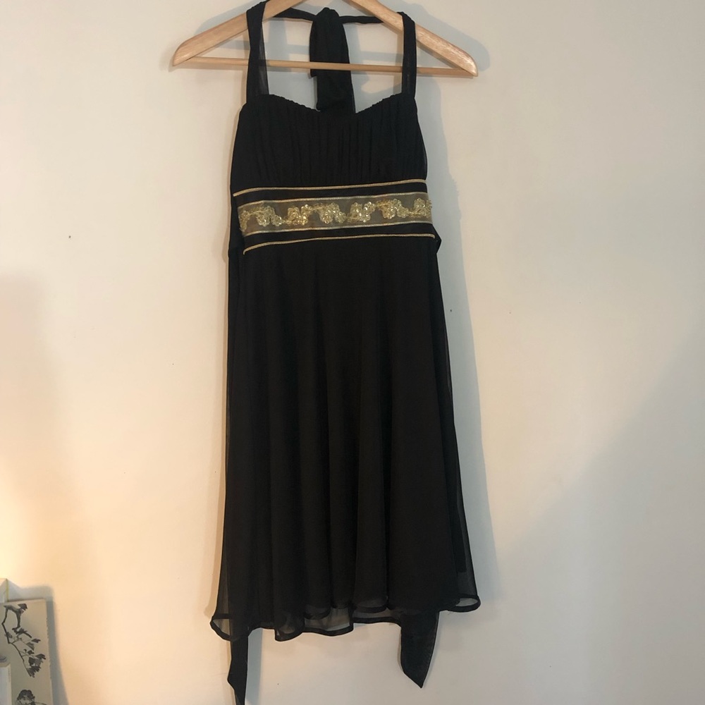Black Dress with Beading - Youth Size Large